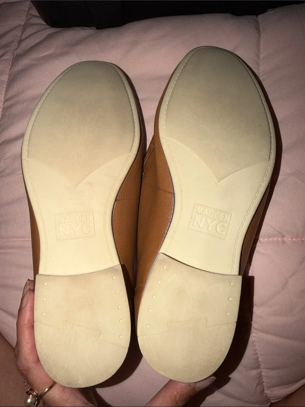 Men's Tan Leather Penny Loafer Slip-On - Picture 6 of 8